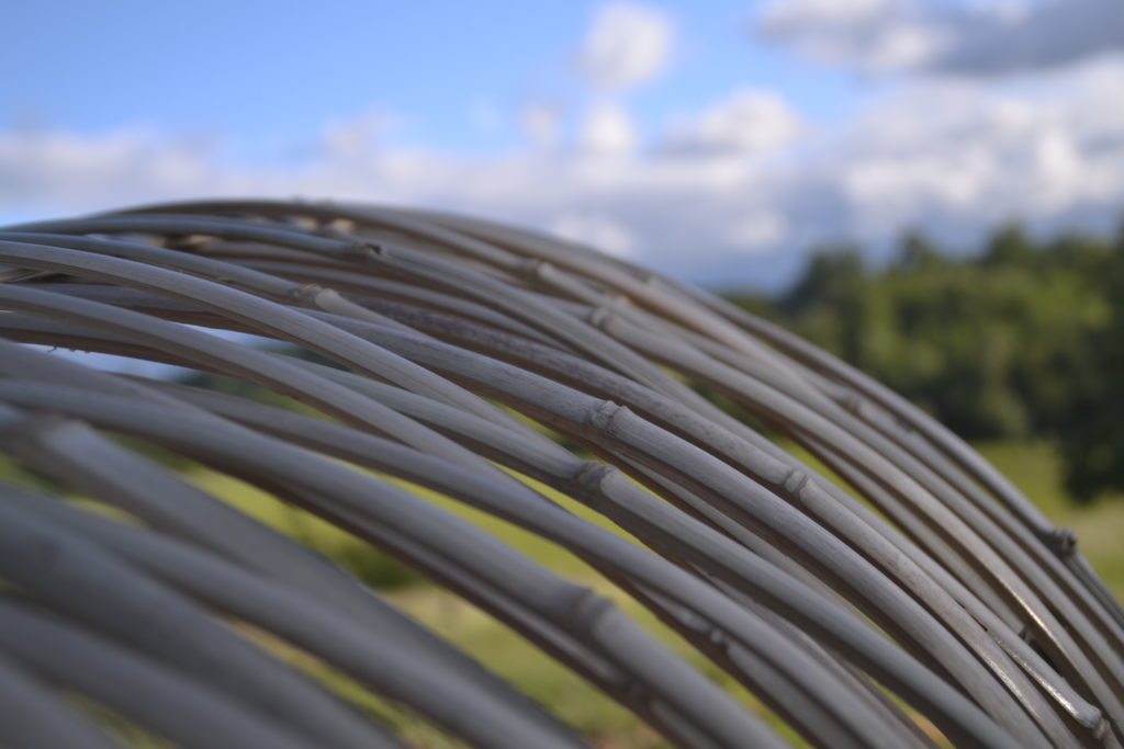 Land Art en bambou - bambou créations - aménagement extérieur