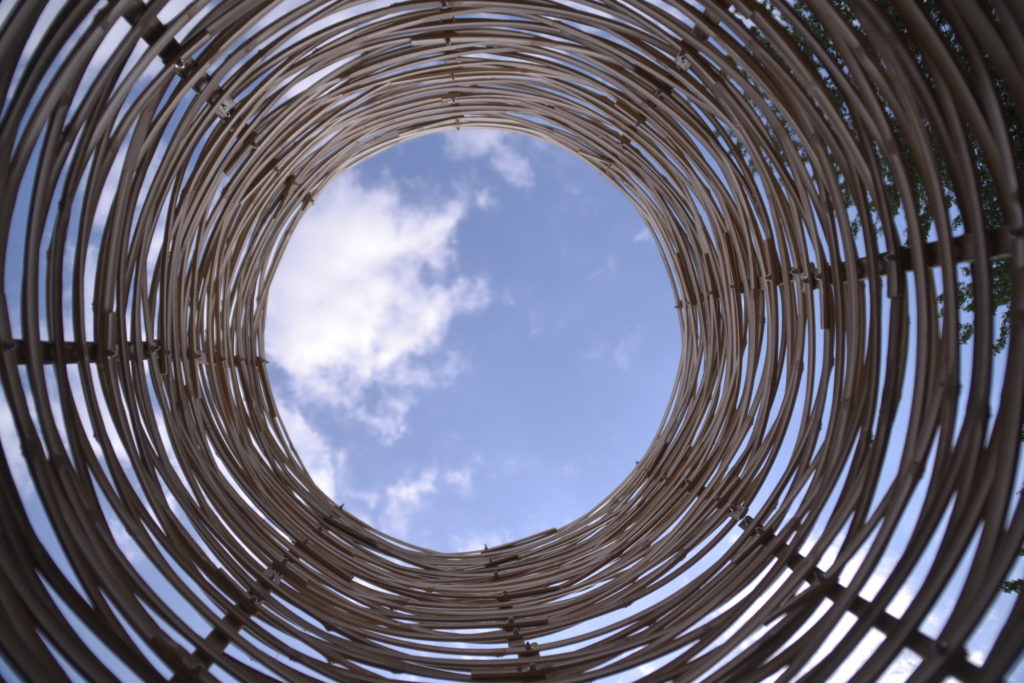 Land Art en bambou - bambou créations - aménagement extérieur