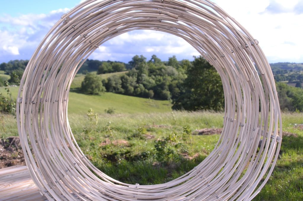 Land Art en bambou - bambou créations - aménagement extérieur