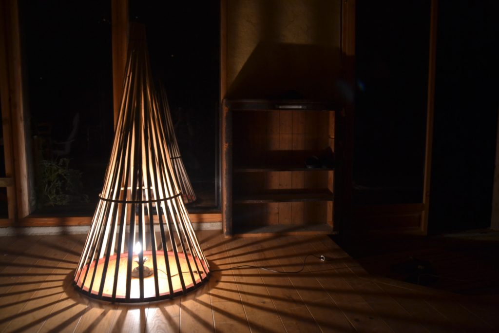 Luminaire en bambou tipi - Bambou Créations