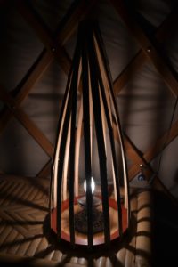 Lampe de Chevet Hutte en bambou - Bambou Créations