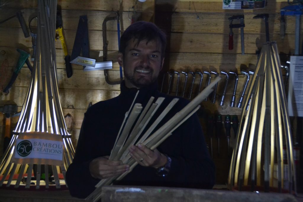 lamelles de bambou douces au toucher - artisan d'art Atelier Bambou Créations