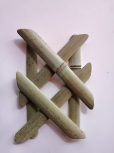 Maillage étoilé en lamelles de bambou - Bambou Créations