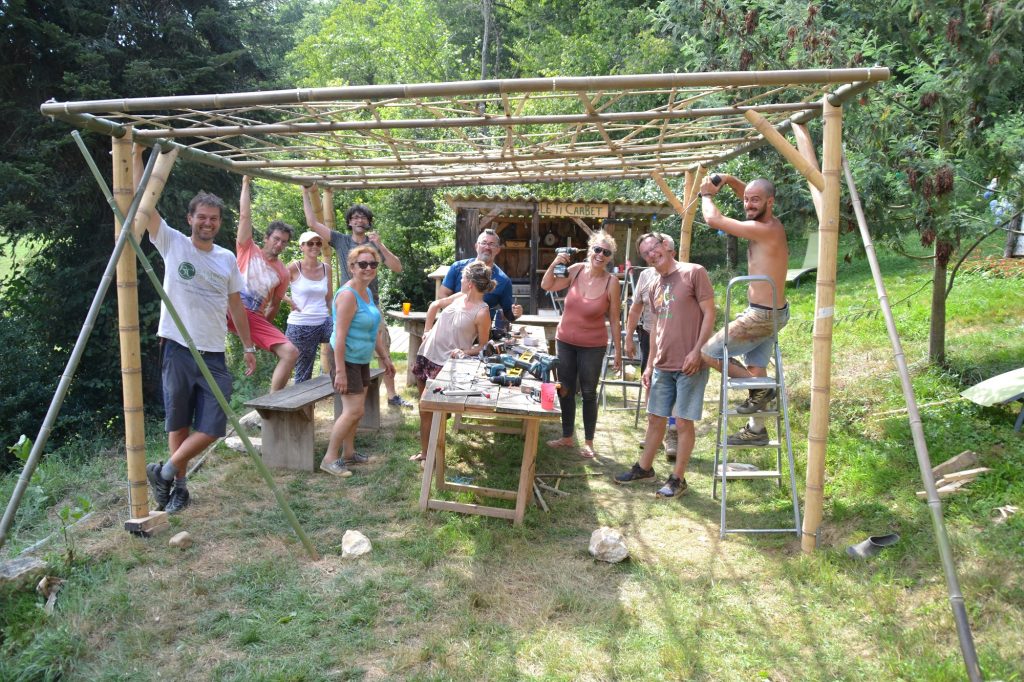Formation pergola en bambou
