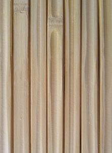 Face intérieure des lamelles de bambou françaises