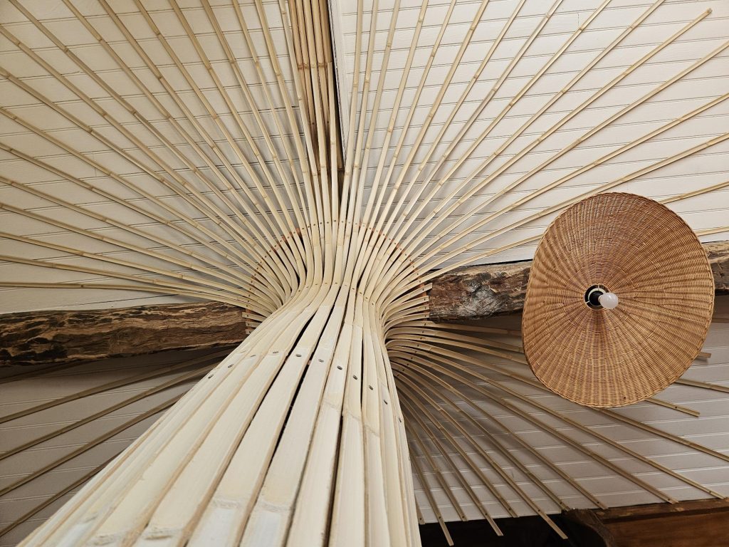 exemple design en lamelles de bambou